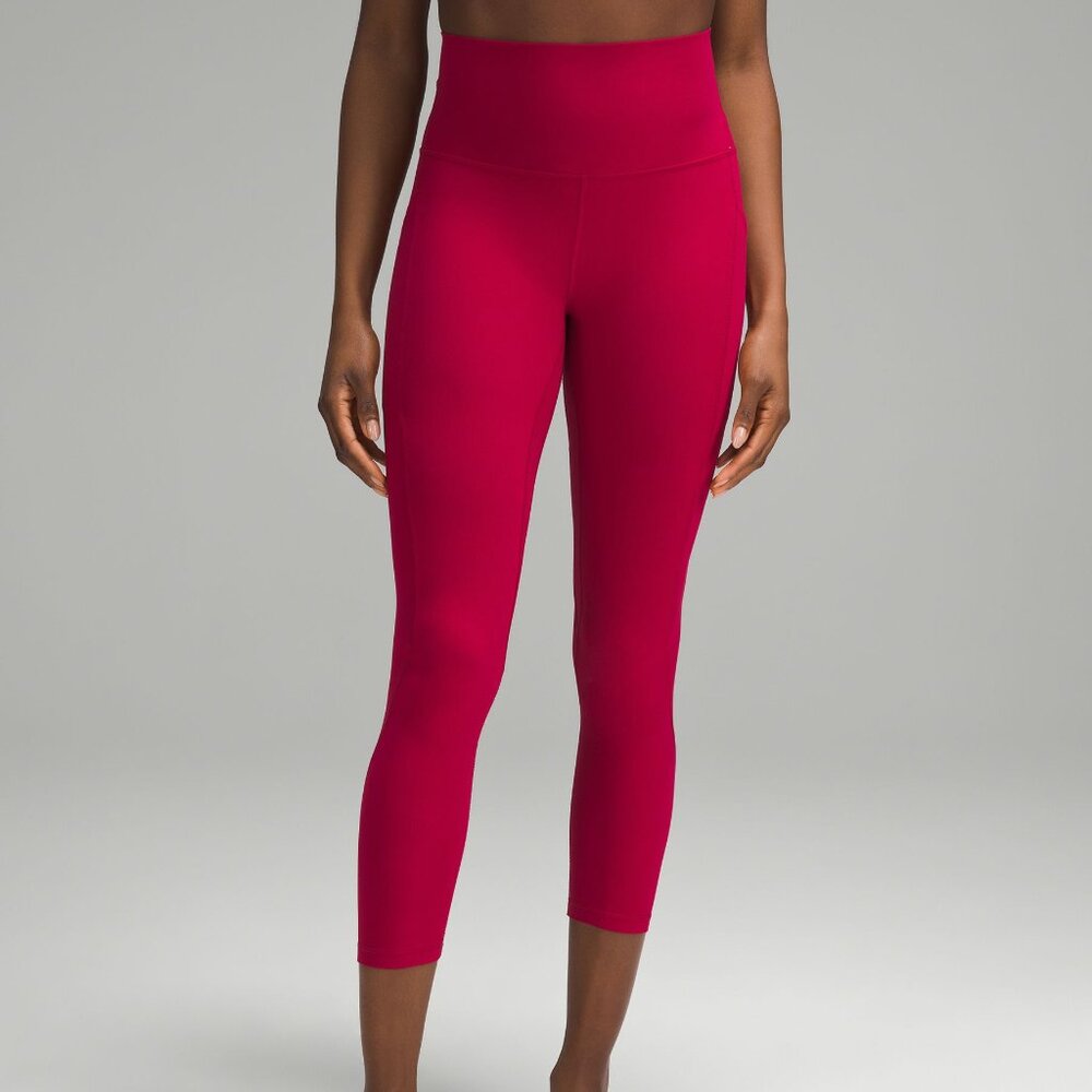 Lululemon Align High Rise Pants with Pockets, 25" Length, Ruby Red